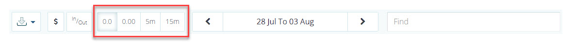 Timesheet rounding in TimeDock