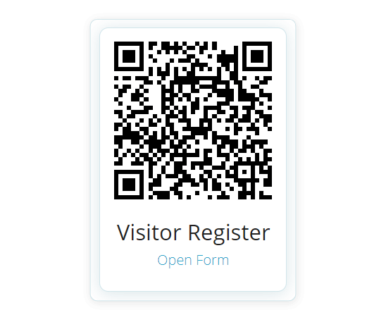 TimeDock visitor log QR Code